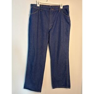 Red Kap Vintage Mens Workwear Jeans Dark Wash Straight Leg Made in USA 38 x 28.5